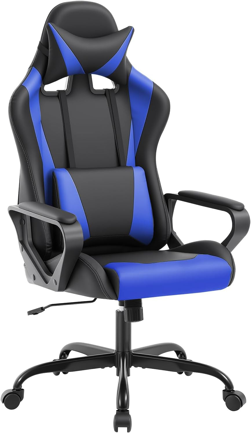 Bestoffice Ergonomic Gaming Chair for Adults, Video Game Chair, White