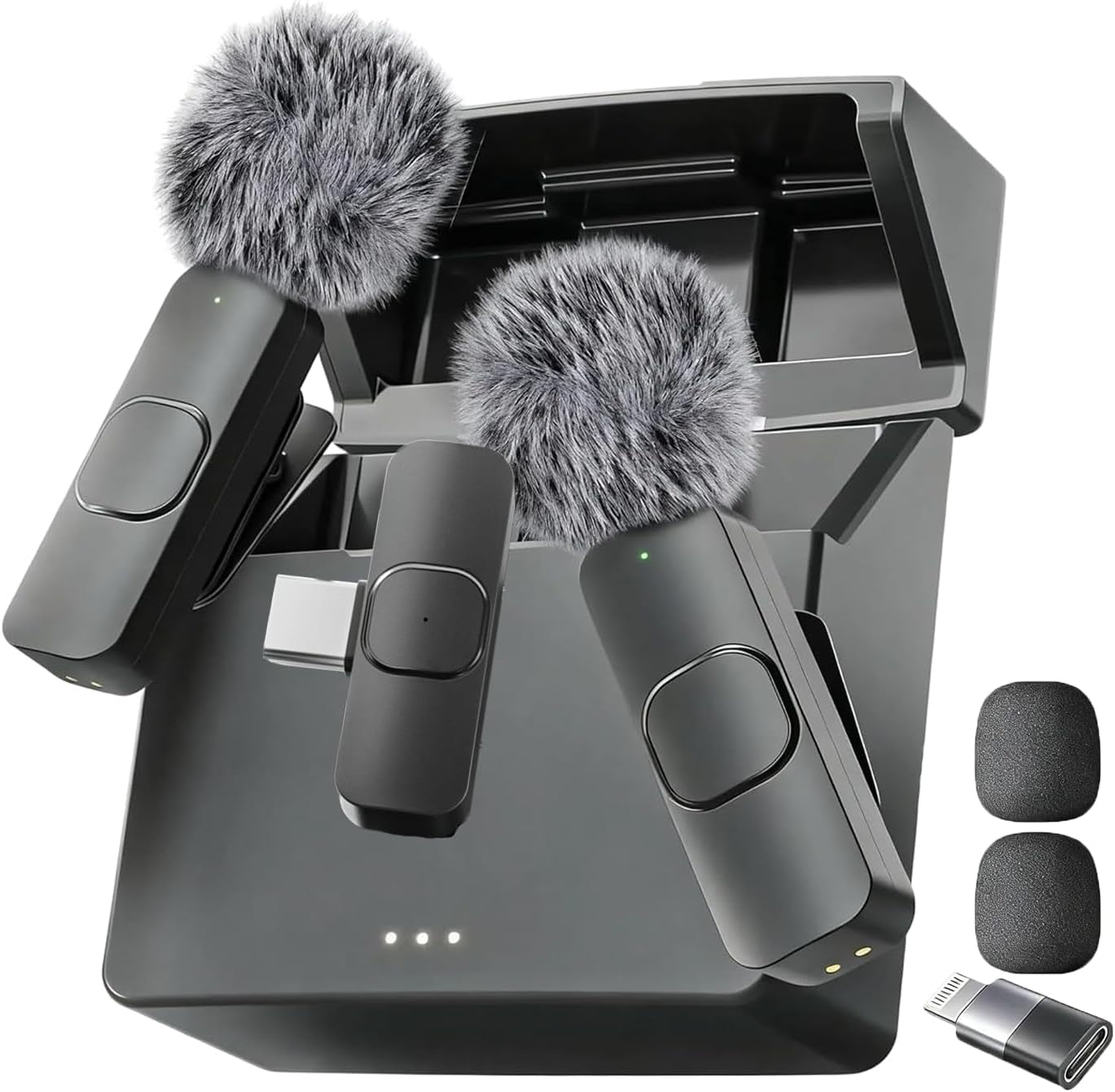Mini Mic Pro (Latest Model – #1 Microphone for Iphone & Android, Wireless Mini Microphone, Clear Voice, Noise Cancelling, Lavalier Mic for Tiktok, Youtube & Interviews