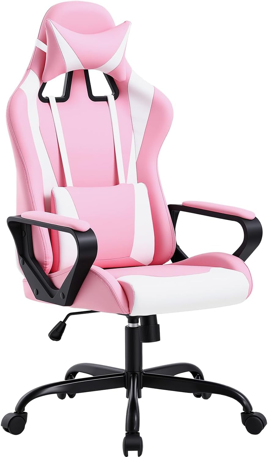 Bestoffice Ergonomic Gaming Chair for Adults, Video Game Chair, White