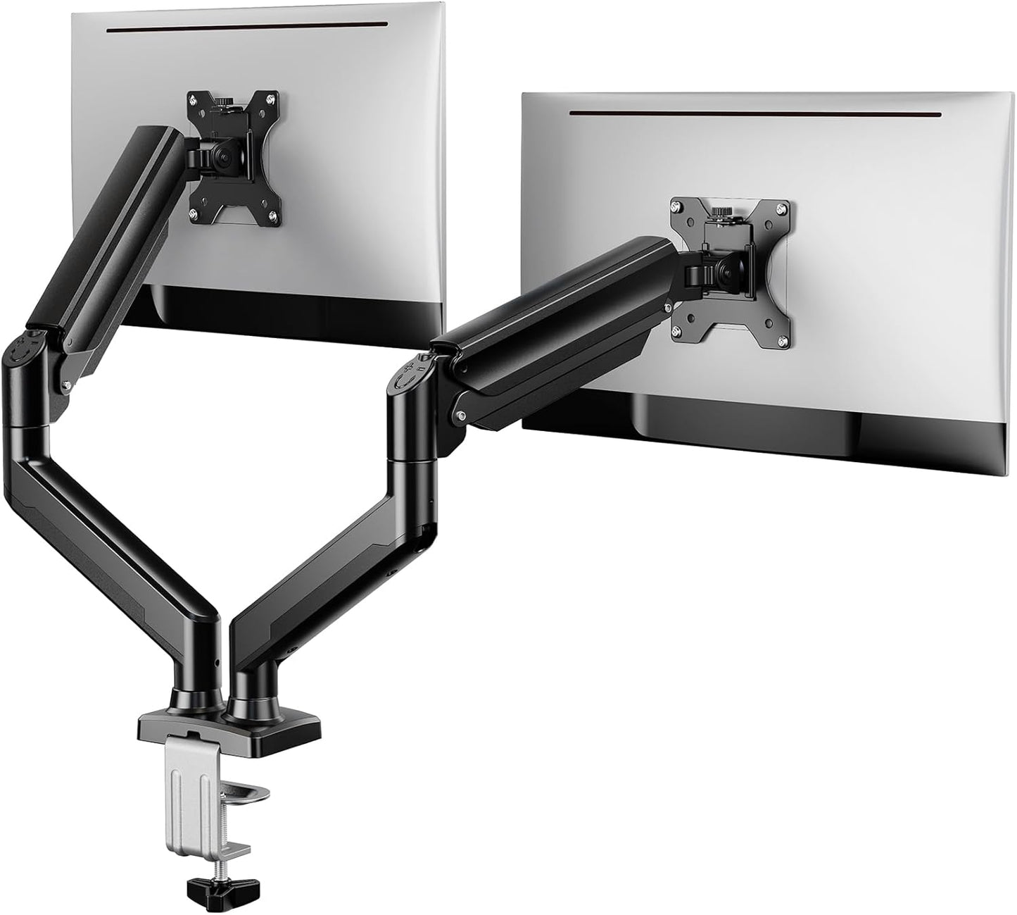 Ergear Single Monitor Arm, Fully Adjustable Monitor Mount for 13–34 Inch Screens, Fast Install Computer Monitor Stand with Tool-Free VESA Mount, Cable Management, Holds 19.8 Lbs, Max VESA 100X100Mm