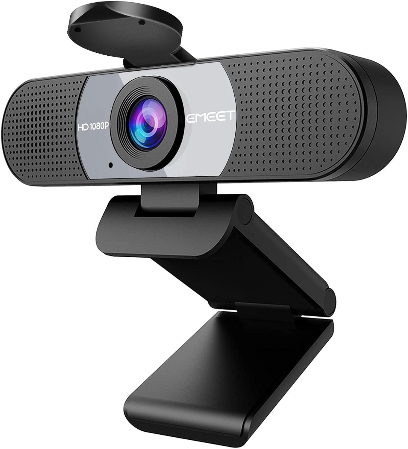 EMEET C960 1080P Webcam with Microphone, 2 Mics, 90° FOV, USB Type-A & A-To-C Adapter, Fixed Focus, Plug&Play Computer Camera for Zoom/Teams/Facetime/Youtube/Google Meet/Switch 2 Camera, 2025 Version