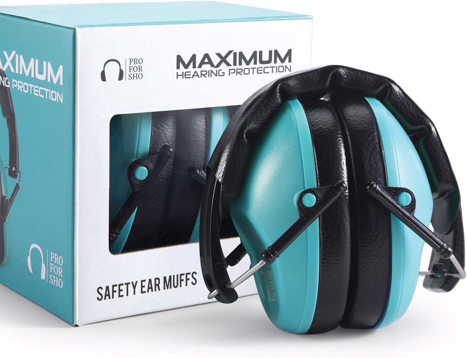 Pro for Sho 34Db NRR Hearing Protection Ear Muffs – Highest NRR Compact Design Ear Protection for Loud Events & Sensory Use