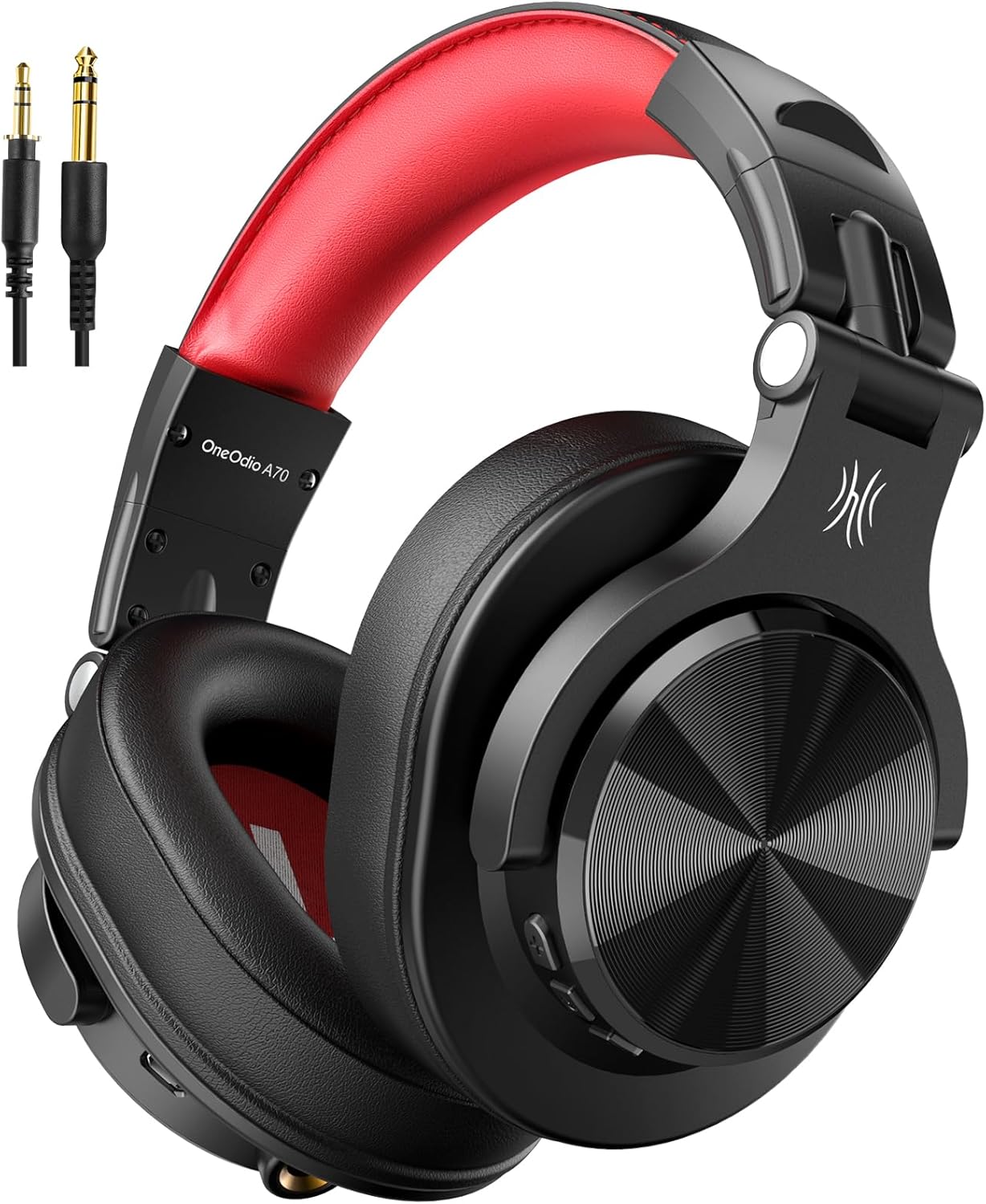 Oneodio A70 Bluetooth over Ear Headphones, Wireless Headphones with 72H Playtime, Hi-Res, Built-In Mic, 3.5Mm/6.35Mm Wired Audio Jack for Studio Monitor & Mixing DJ Guitar AMP, Computer PC Gaming