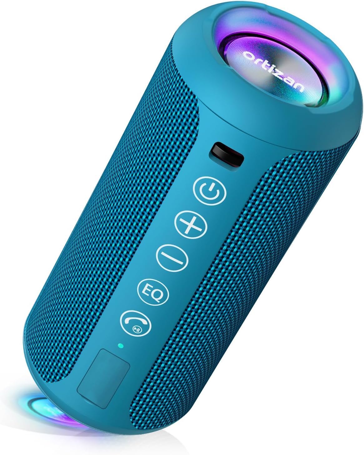 Ortizan Portable Bluetooth Speaker (1St Gen), IPX7 Waterproof, Wireless, Big Sound and Deep Bass, TWS Pairing, 30Hrs of Playtime, for Home/Party/Outdoor/Beach, Birthday Gifts for Men Women - Black