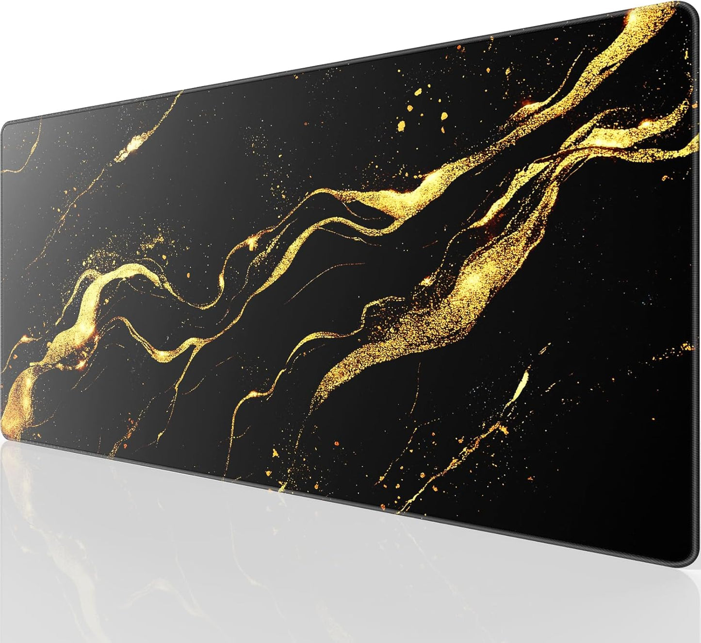 KTRIO Large Gaming Mouse Pad Desk Mat for Gamer, 31.5" X 11.8", Black | Superior Micro-Weave Cloth for Precise Control, Non-Slip Rubber Base, Durable Stitched Edges, Water-Resistant Coating