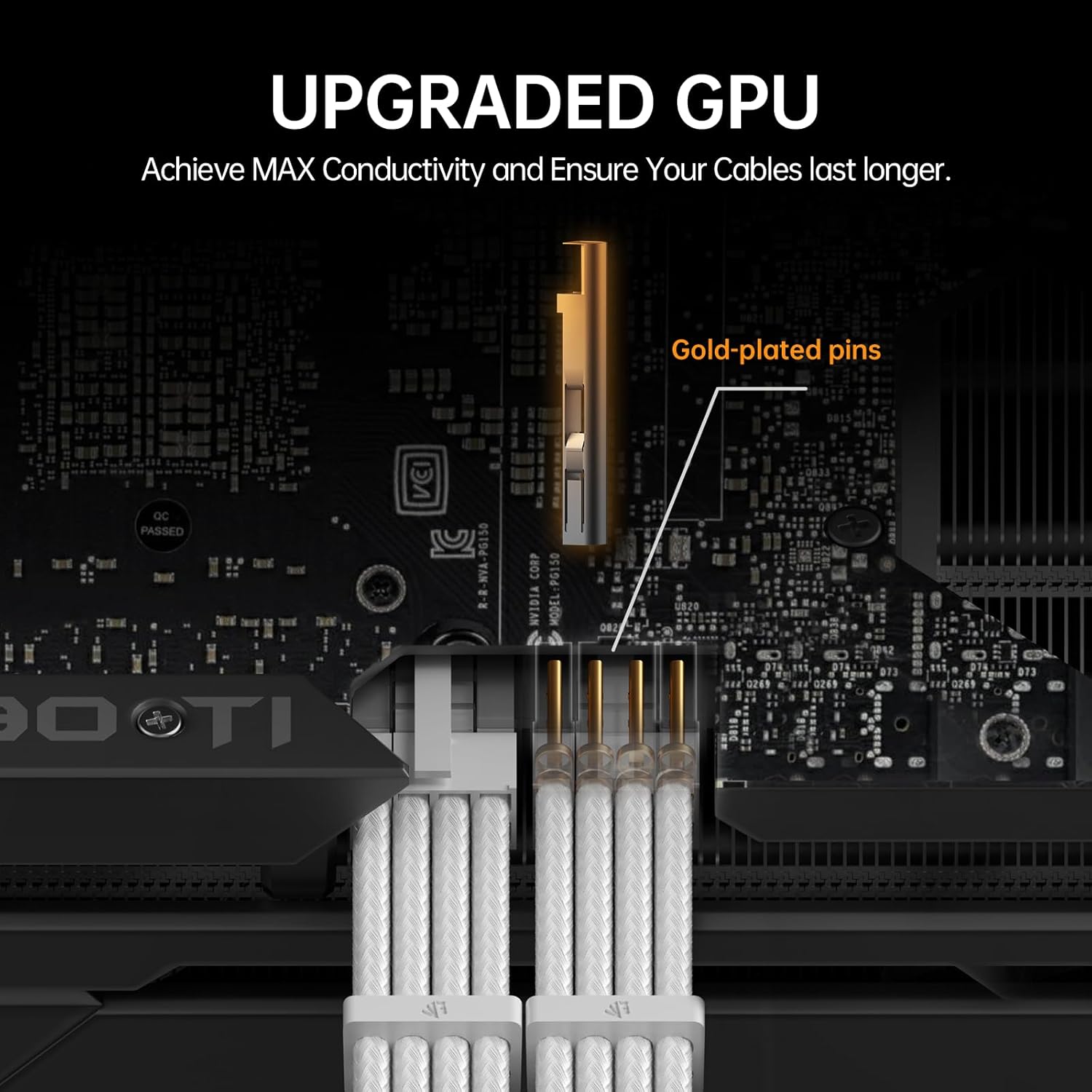 Asiahorse 16AWG PSU Cable Extension Sleeved Custom Mod GPU PC Audio Video Power Supply Soft Braided Cables with Two Color Comb Kit 24P/8P to 6+2P/ 8P to 4+4P 30CM