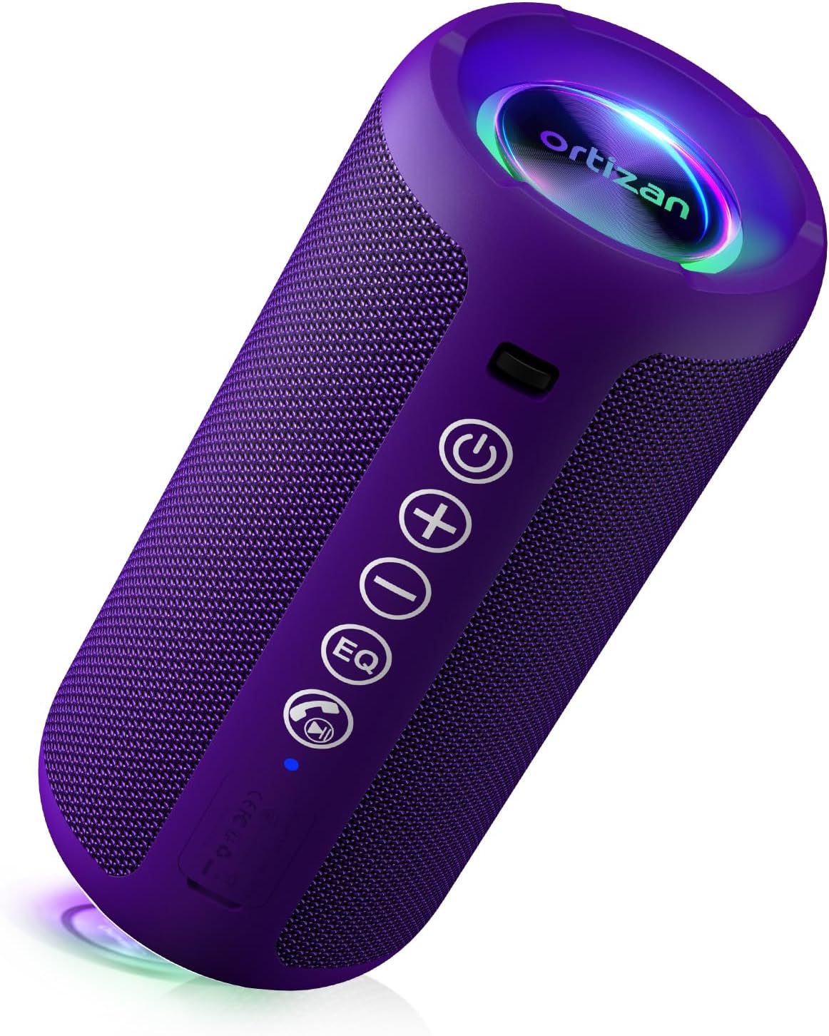 Ortizan Portable Bluetooth Speaker (1St Gen), IPX7 Waterproof, Wireless, Big Sound and Deep Bass, TWS Pairing, 30Hrs of Playtime, for Home/Party/Outdoor/Beach, Birthday Gifts for Men Women - Black