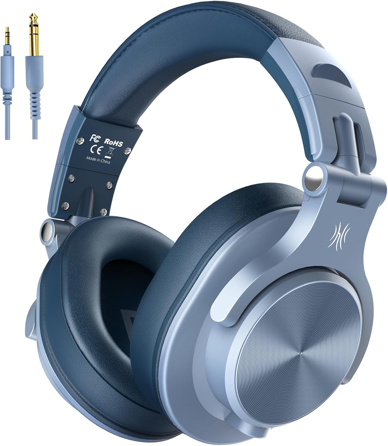Oneodio A71 Hi-Res Studio Recording Headphones - Wired over Ear Headphones with Shareport, Monitoring Mixing Foldable Headset with Stereo Sound, 3.5/6.35MM Jack for PC Computer DJ Guitar-Black