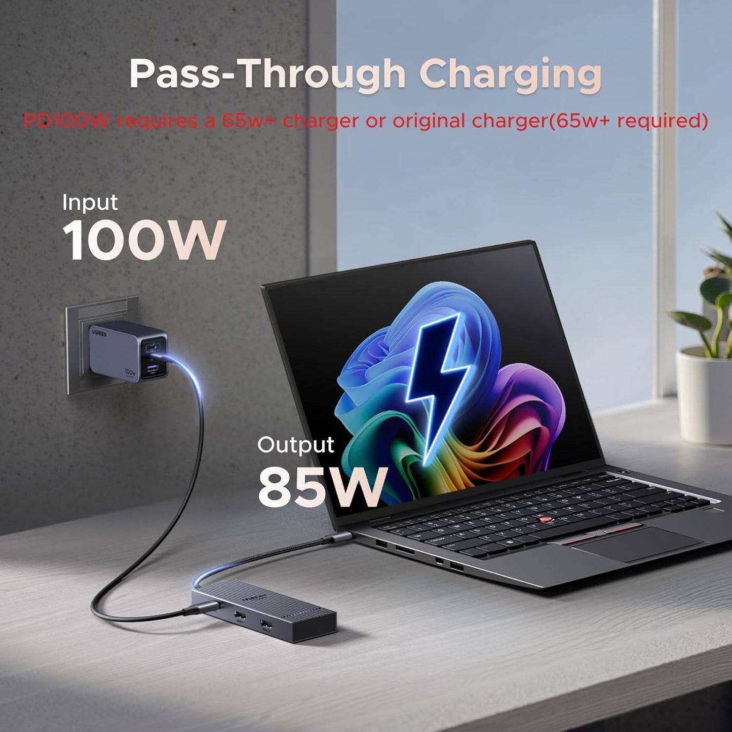 UGREEN 7-In-1 Docking Station Dual Monitor, USB C Hub Dual 4K@60Hz HDMI Display, 10Gbps USB-A/C Data Ports, 100W PD, Aluminum Revodok Pro Laptop Docking Station for HP, Thinkpad, Dell and More Laptop