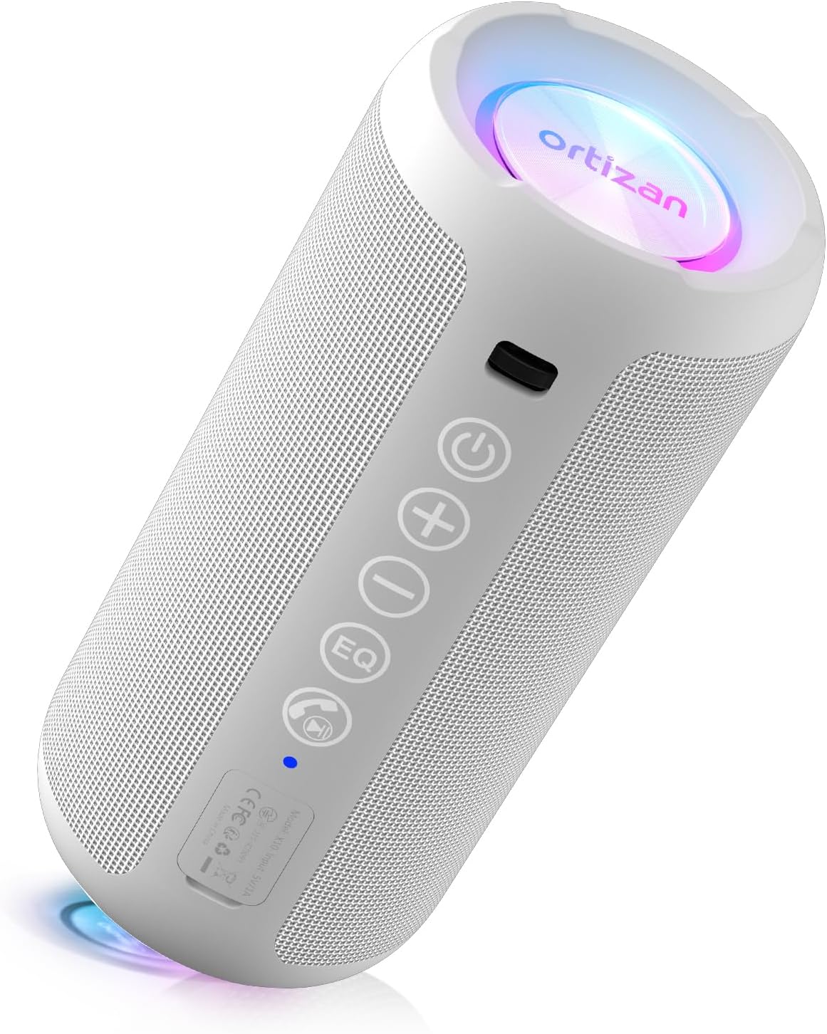 Ortizan Portable Bluetooth Speaker (1St Gen), IPX7 Waterproof, Wireless, Big Sound and Deep Bass, TWS Pairing, 30Hrs of Playtime, for Home/Party/Outdoor/Beach, Birthday Gifts for Men Women - Black