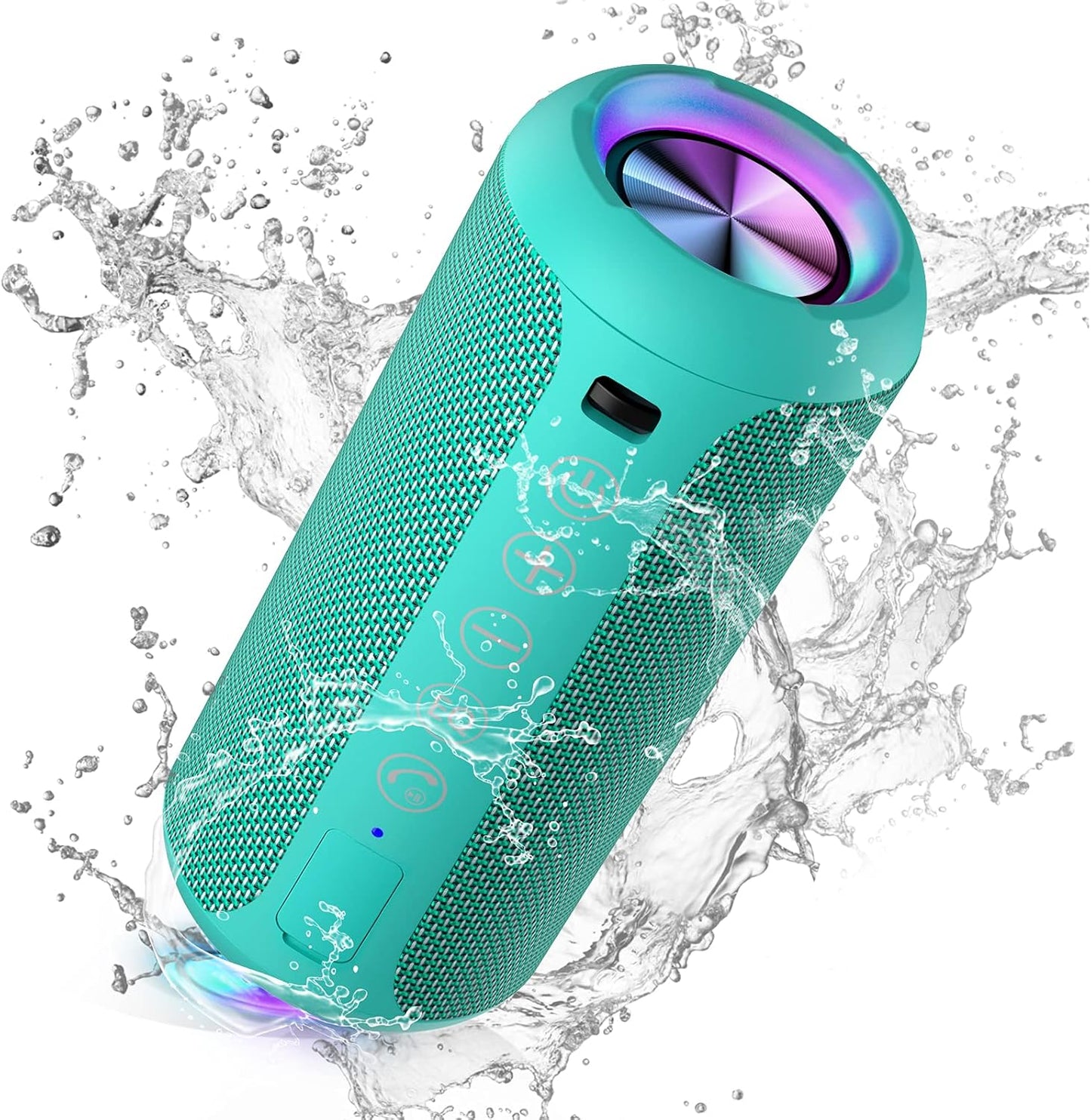 Ortizan Portable Bluetooth Speaker (1St Gen), IPX7 Waterproof, Wireless, Big Sound and Deep Bass, TWS Pairing, 30Hrs of Playtime, for Home/Party/Outdoor/Beach, Birthday Gifts for Men Women - Black