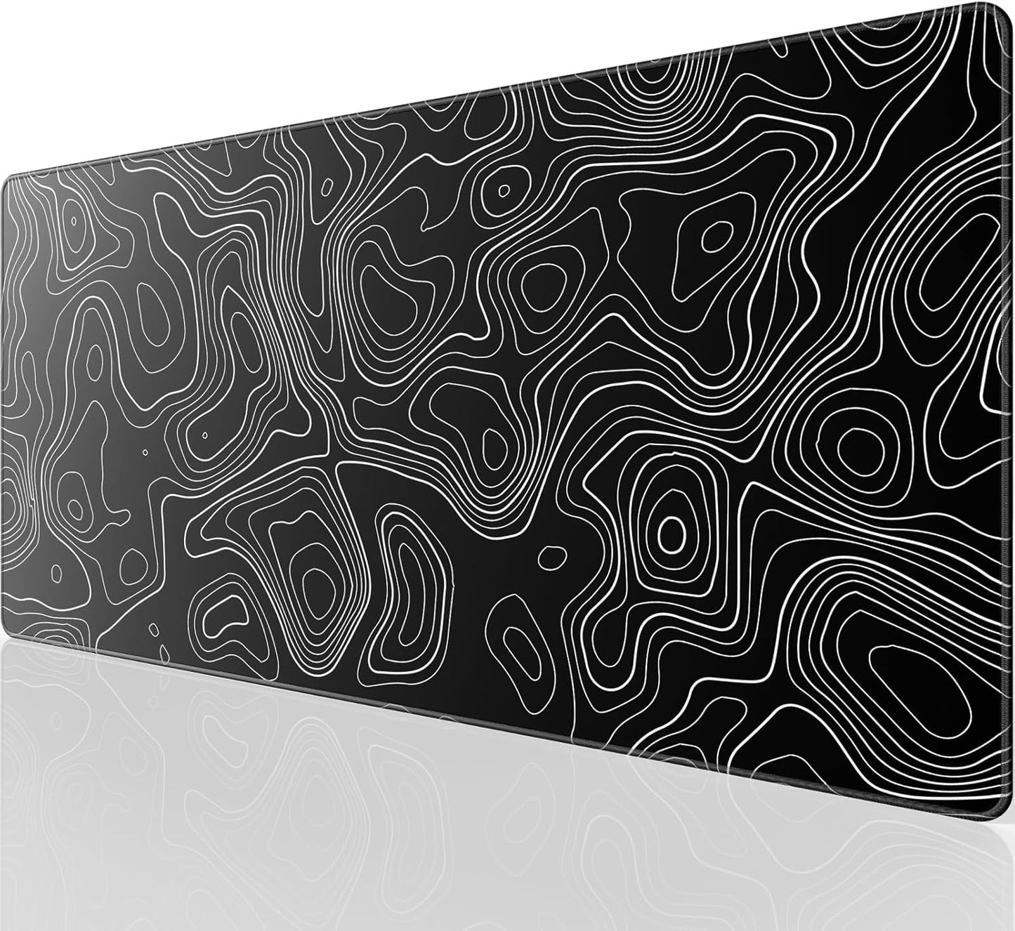 KTRIO Large Gaming Mouse Pad Desk Mat for Gamer, 31.5" X 11.8", Black | Superior Micro-Weave Cloth for Precise Control, Non-Slip Rubber Base, Durable Stitched Edges, Water-Resistant Coating