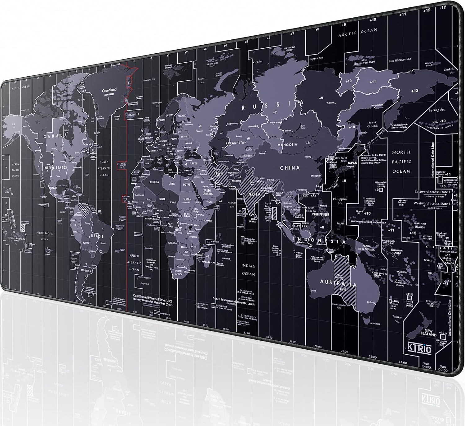 KTRIO Large Gaming Mouse Pad Desk Mat for Gamer, 31.5" X 11.8", Black | Superior Micro-Weave Cloth for Precise Control, Non-Slip Rubber Base, Durable Stitched Edges, Water-Resistant Coating