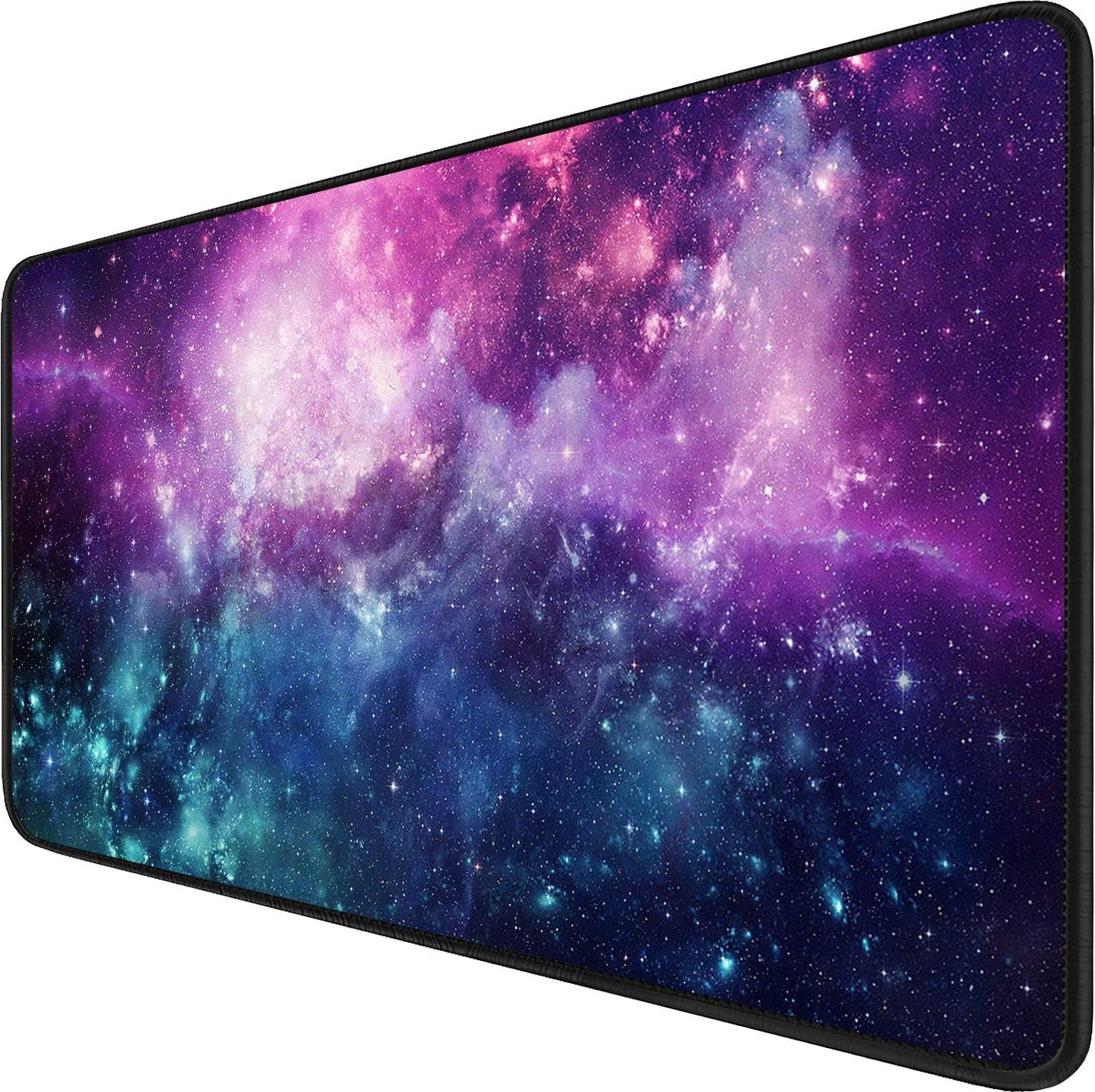 Large Mouse Pad, (31.5X11.8In) Durable Non-Slip Natural Rubber Base Desk Mousepad with Stitched Edges, Waterproof Computer Keyboard Pad Mat for Esports Pros/Gamer/Desktop/Office/Home - Black