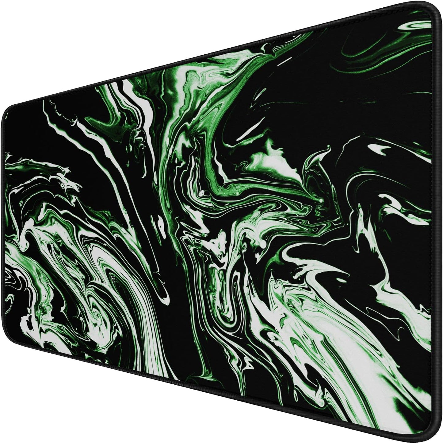 Large Mouse Pad, (31.5X11.8In) Durable Non-Slip Natural Rubber Base Desk Mousepad with Stitched Edges, Waterproof Computer Keyboard Pad Mat for Esports Pros/Gamer/Desktop/Office/Home - Black