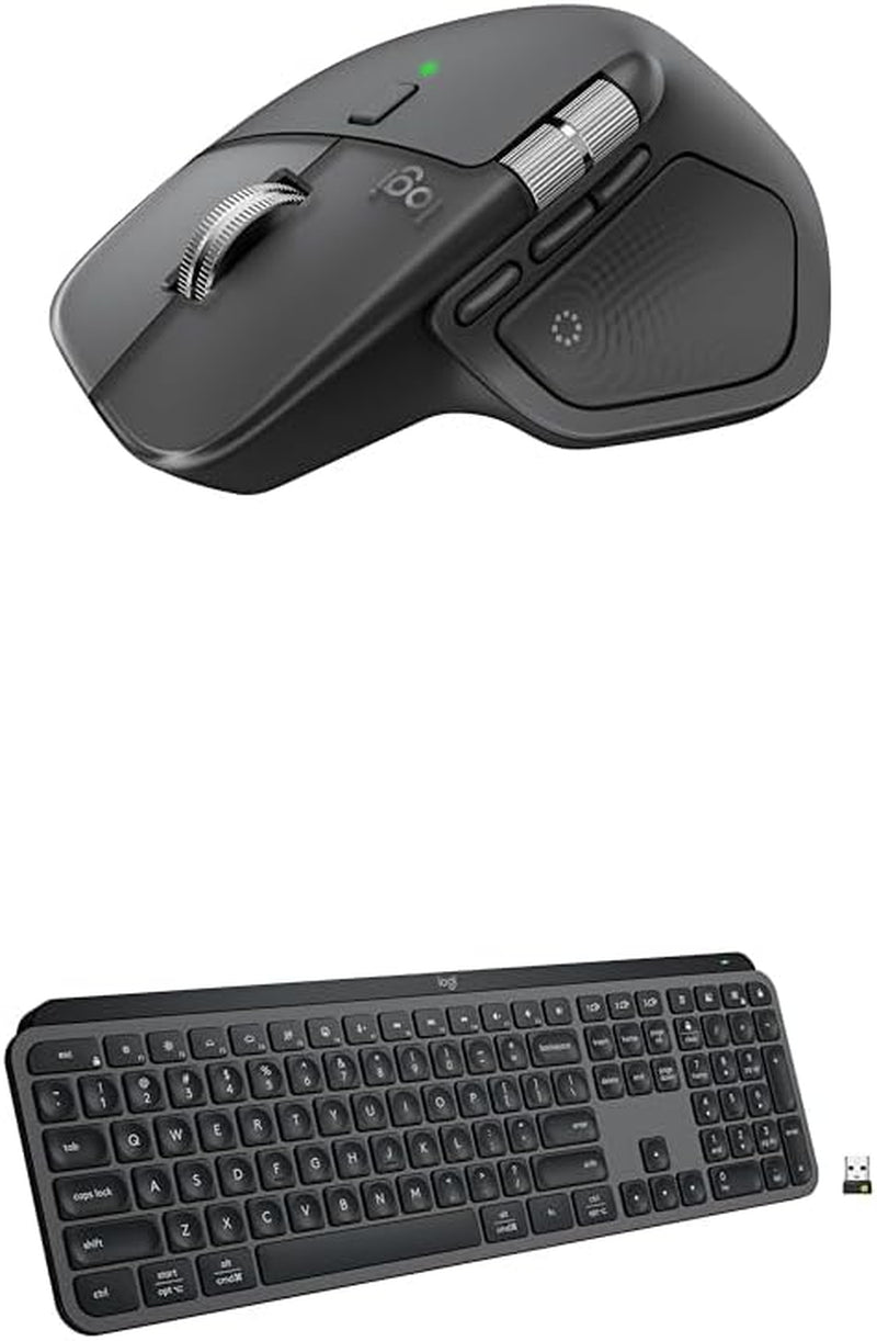 Logitech MX Master 4, Ergonomic Wireless Mouse with Advanced Performance Haptic Feedback, Ultra-Fast Scrolling, USB-C Charging, Bluetooth, Windows, Macos - Graphite