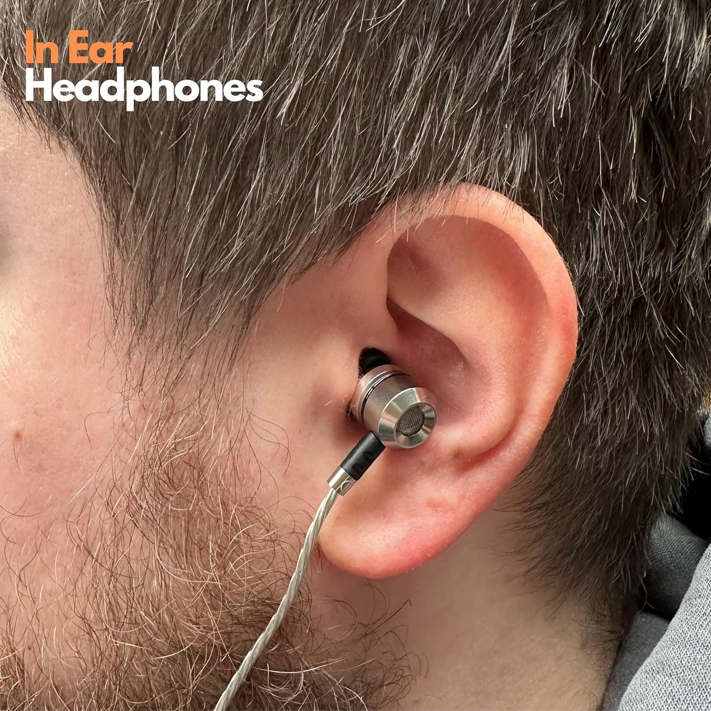 Sephia SP3060 Wired Headphones, HD Bass Driven Audio, Lightweight Aluminum Wired in Ear Earbud Headphones, S/M/L Ear Bud Tips, Earphone Case, 3.5Mm Tangle-Free Cord, No Mic