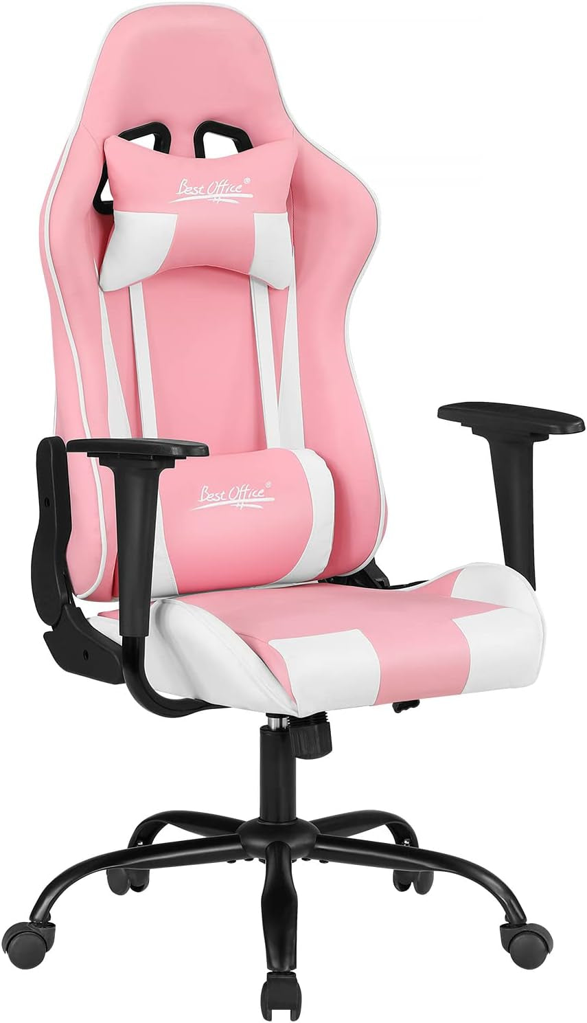 Bestoffice Ergonomic Gaming Chair for Adults, Video Game Chair, White