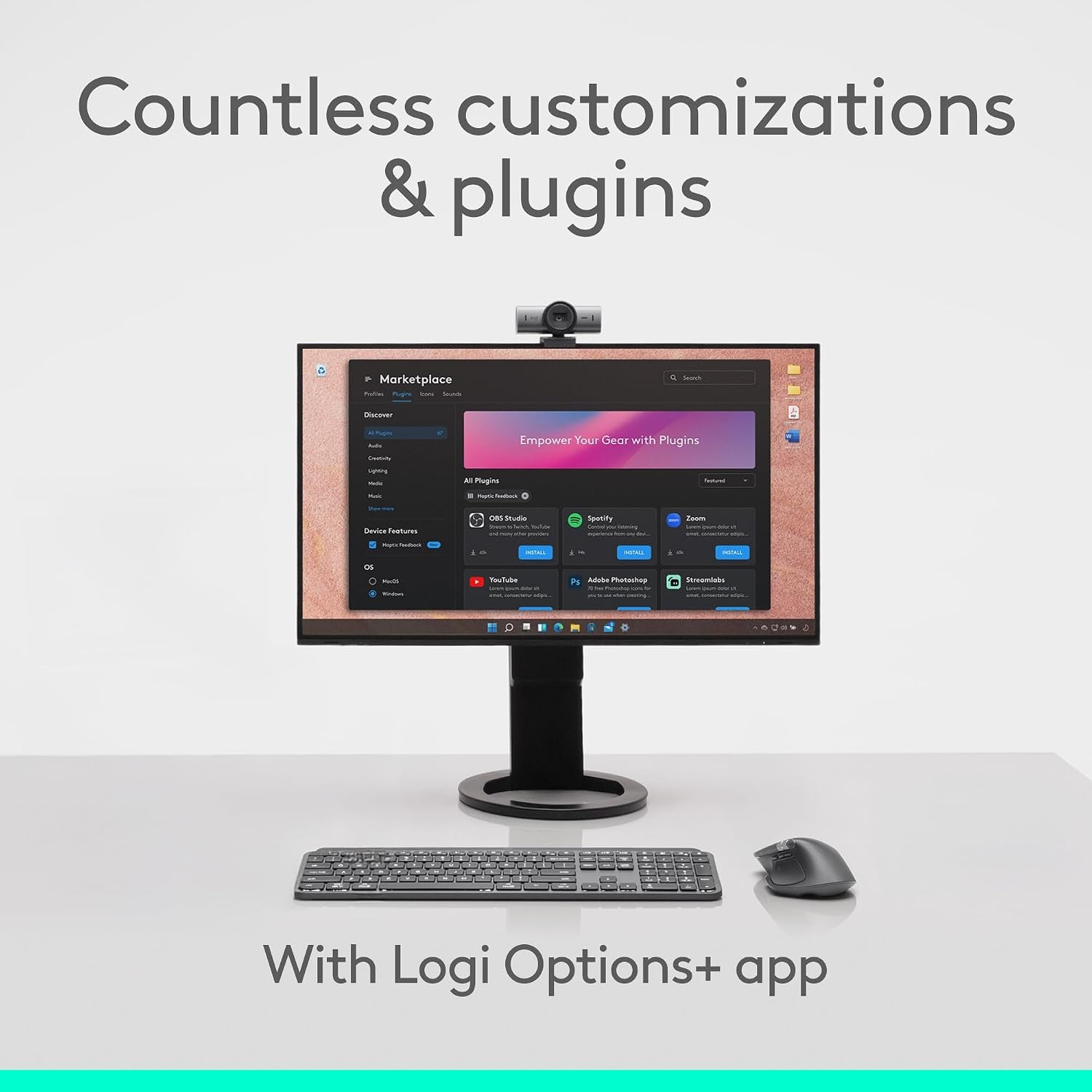 Logitech MX Master 4, Ergonomic Wireless Mouse with Advanced Performance Haptic Feedback, Ultra-Fast Scrolling, USB-C Charging, Bluetooth, Windows, Macos - Graphite