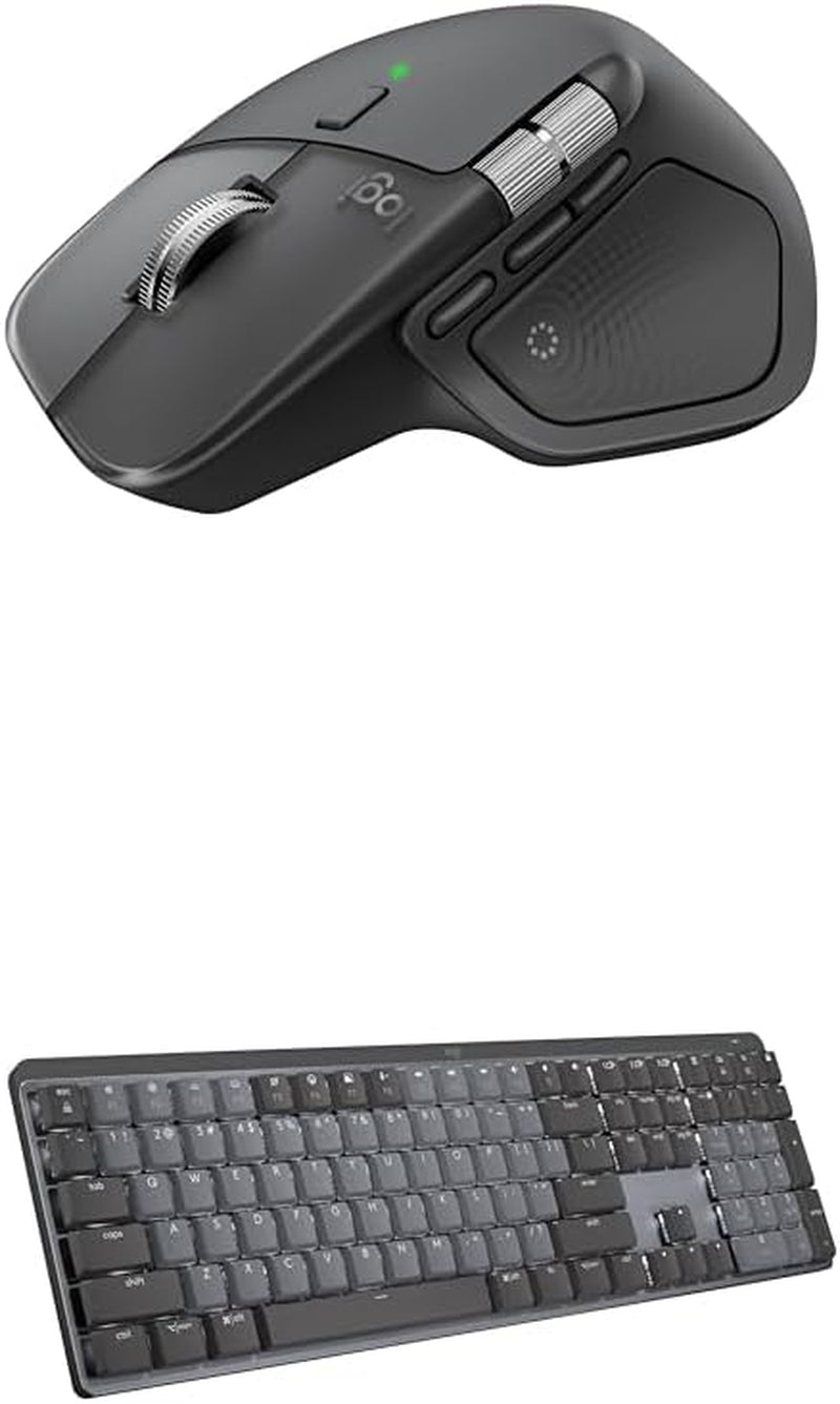 Logitech MX Master 4, Ergonomic Wireless Mouse with Advanced Performance Haptic Feedback, Ultra-Fast Scrolling, USB-C Charging, Bluetooth, Windows, Macos - Graphite