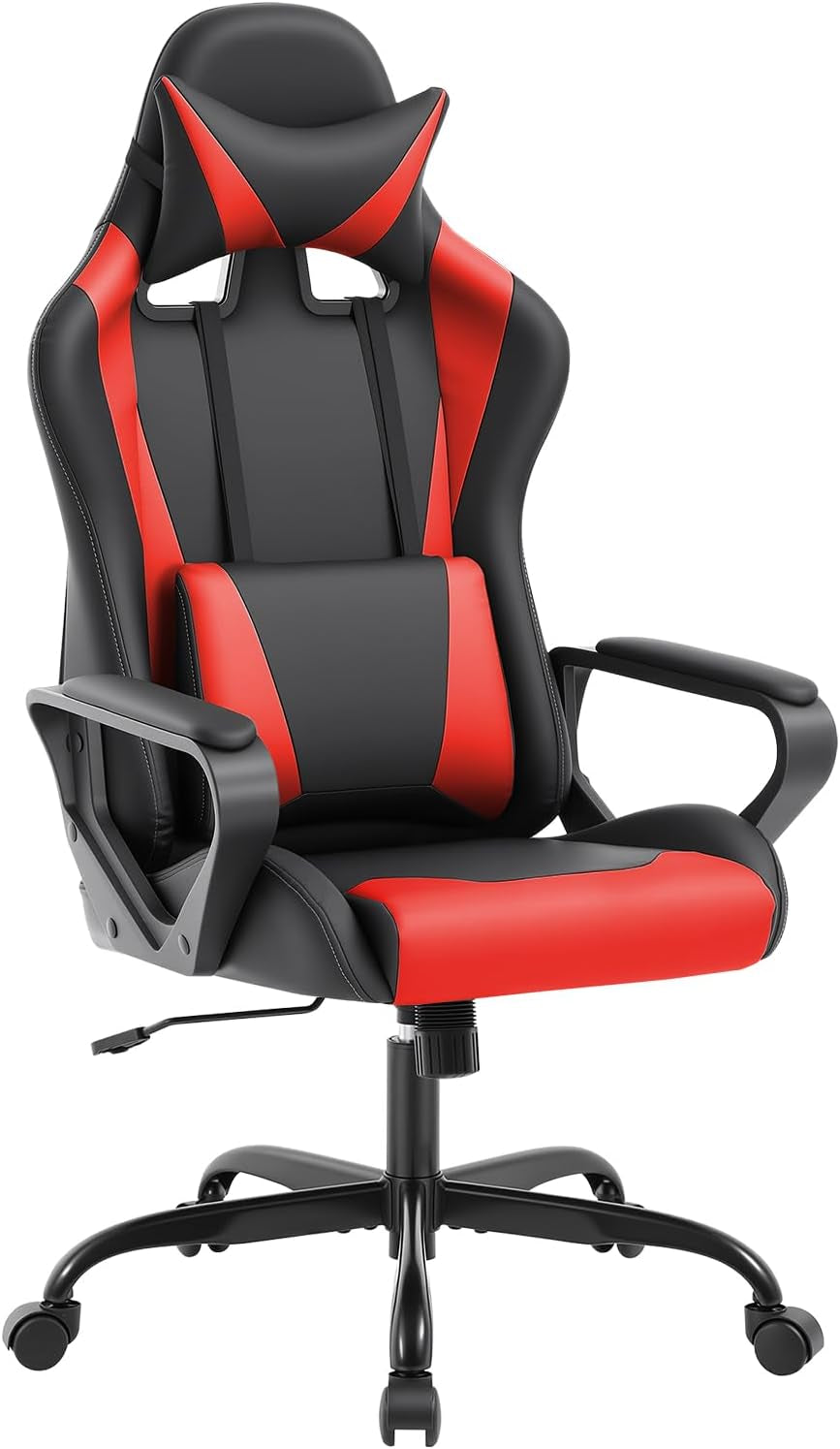 Bestoffice Ergonomic Gaming Chair for Adults, Video Game Chair, White